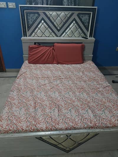 Bed Set with Wardrobe and Vanity (Contact on Whatsapp)