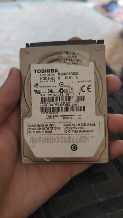 Toshiba 320GB Hard Drive