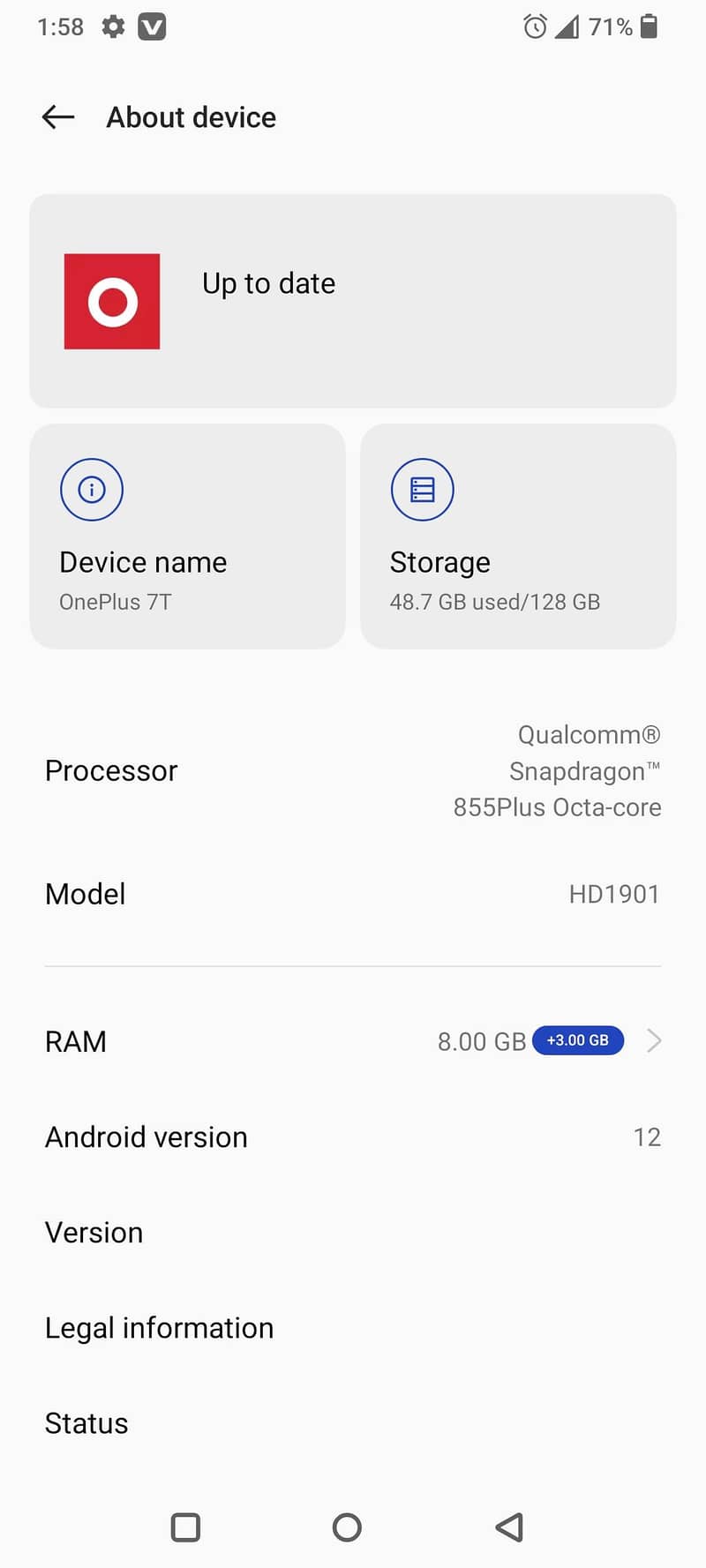 One Plus 7T 1