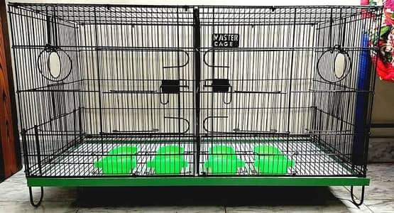Double Folding Bird Cage 36x18x18 – Like New