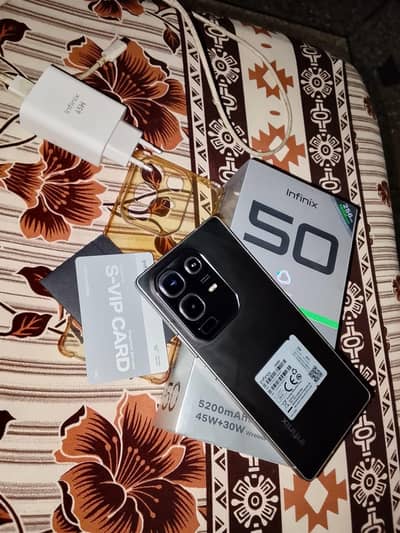 Infinix Note 50 16gb 256gb complete box 10/9.5 condition