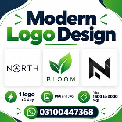 Modern logo design for business, 1 day