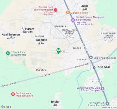 10 MARLA PLOT 60FEET Road IDEAL LOCATION NEAR MOSQUE MARKET SCHOOL PARK AL DUSE CALER PLOT FOR SALE