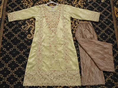 Beautiful Embroidered 2-Piece Suit for Sale