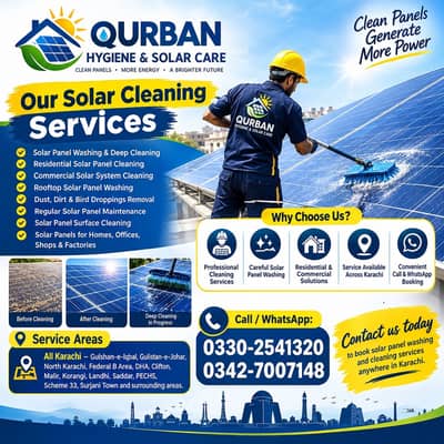 Solar Panel Washing & Cleaning Services – All Karachi