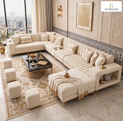 new design American style sofa u shep full setting for sale