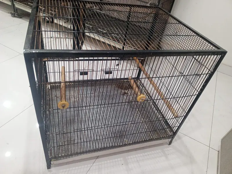 3-Portion Bird Cage for Sale – Used, Good Condition — photo 2