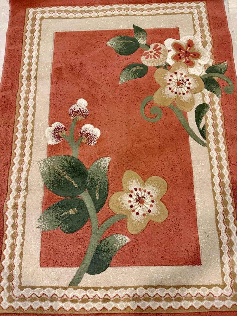 Rust coloured rug 1