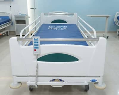 Patient electric bed five function with mattress for also home Use