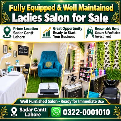Ladies Beauty Salon for Sale in Sadar Cantt Lahore Prime Location