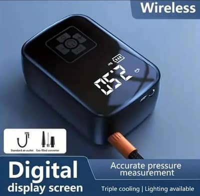 Rechargable Wireless - Digital Automatic Air Compressor Pump