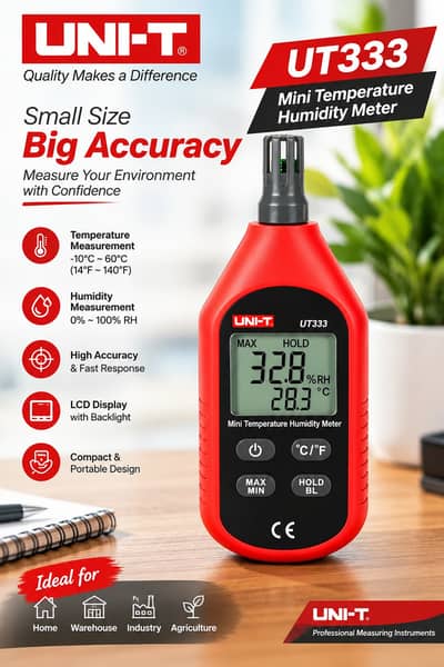 UT333 Mini Temperature Humidity Meter In Pakistan