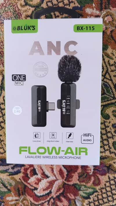 Flow-air anc wireless microphone