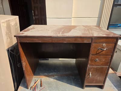 Wooden Study Table\Office Desk with Book Rack\Wooden Tables