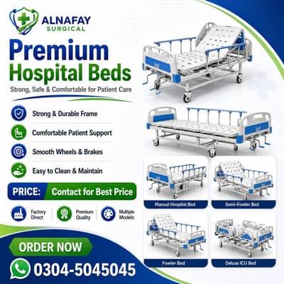 Hospital Bed Manual Fowler Semi Fowler Japani China Design Patient Bed