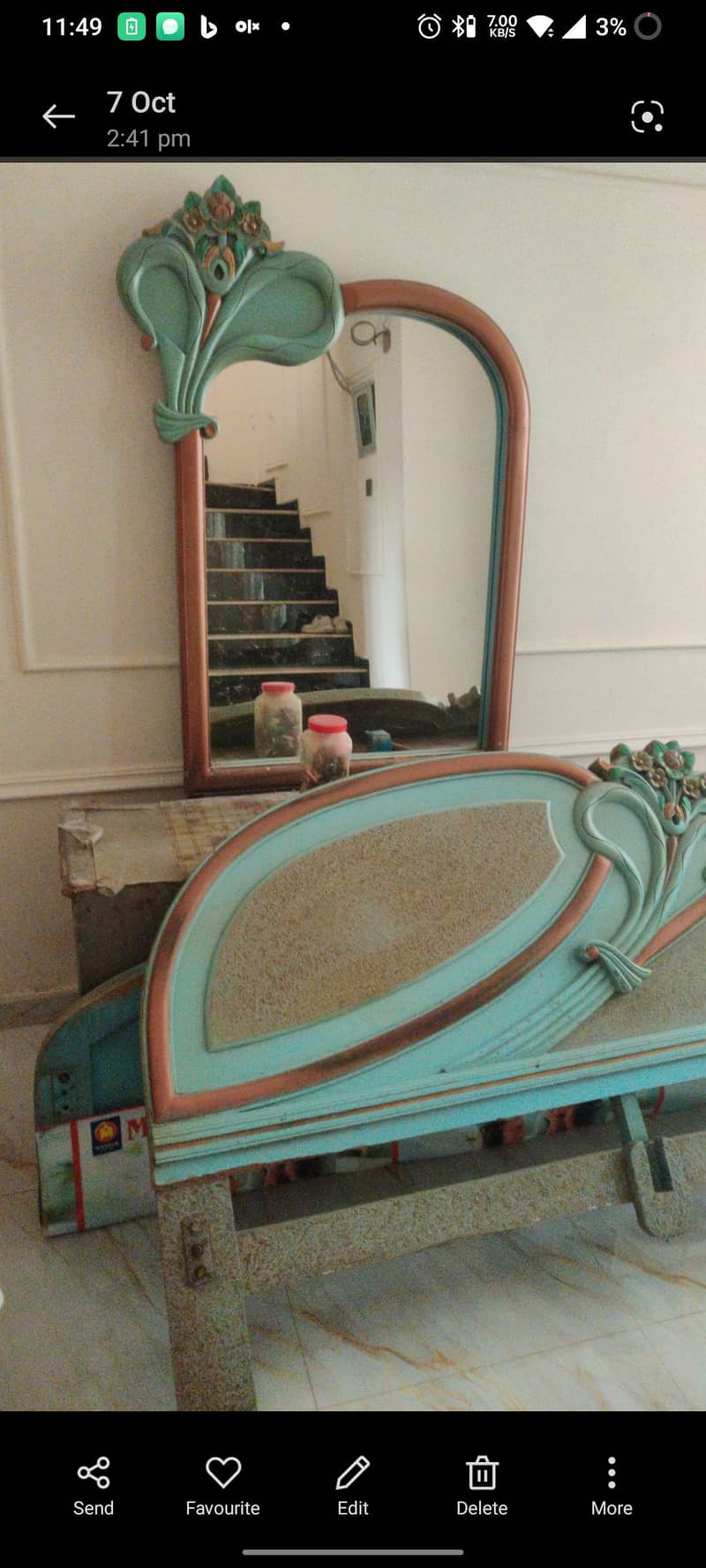 Queen bed with free furniture 5