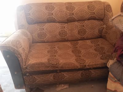 2 seater sofa and table