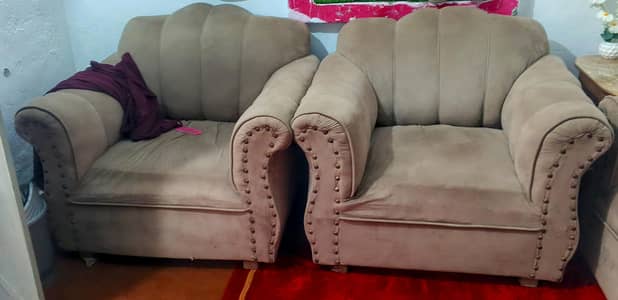 Luxury Sofa Set for Sale – 3 Seater + 2 Single Sofas