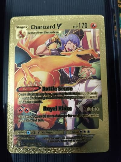 1 pokemon real golden card