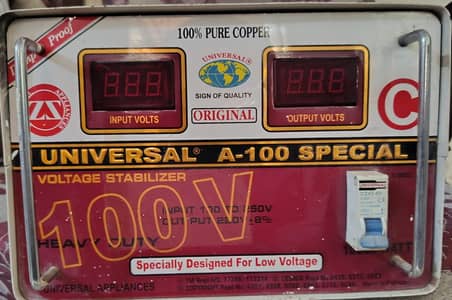 Universal A-100 Voltage Stabilizer 10000 Watt Heavy Duty