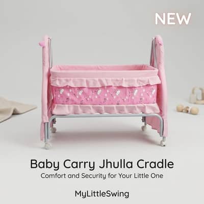 Brand New Pink Baby Carry Jhulla / Swing Cradle – Unused