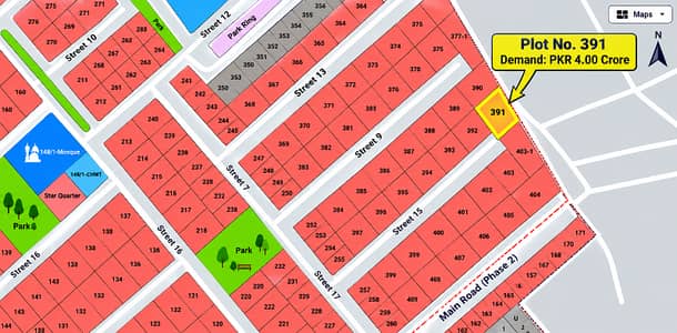 Prime 23-Marla Residential Plot for Sale Plot No. 391-Q, DHA Phase 2, Lahore