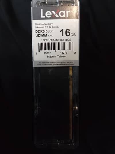 Lexar 16GB SINGEL STICK 2 sticks for sell 5600 DDR 5