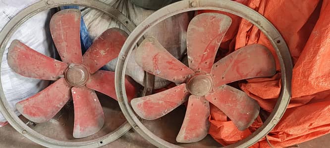 24 inch ke 2 fans 6 par ne