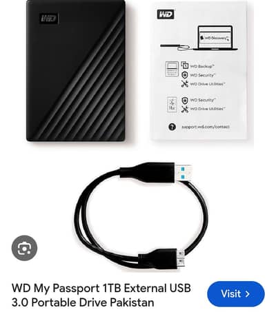 WD passport 1TB Hard driveb