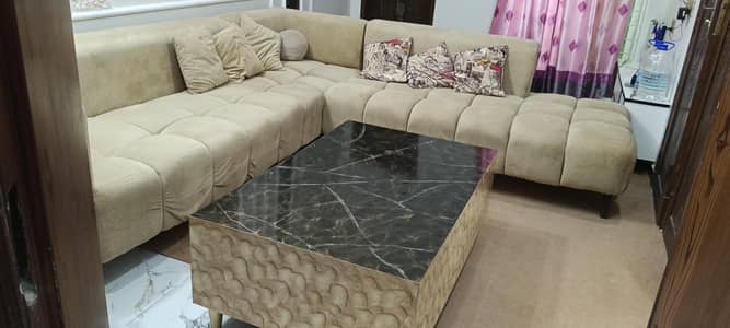 Beautiful Luxury L-Shaped Sofa Set