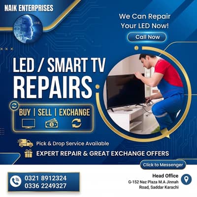 Buy Sell Exchange Rapair Samsung TCL Haier 4K Google LED TV's