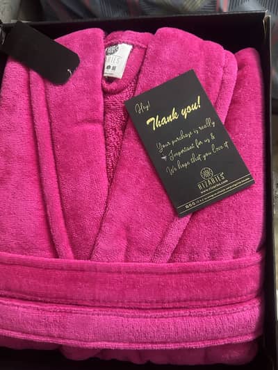 Bath Robe + Bath Slippers