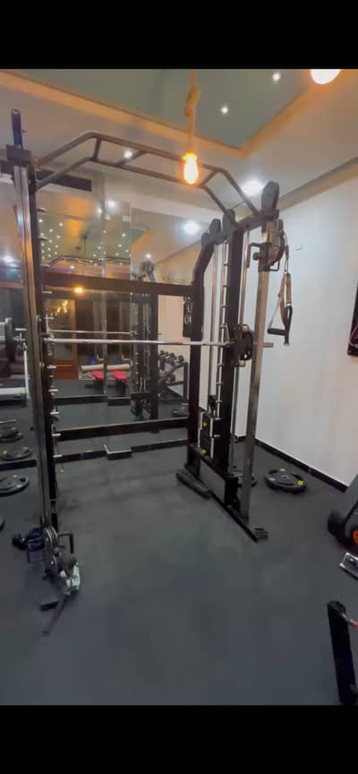 Barbell+cable 2 in 1