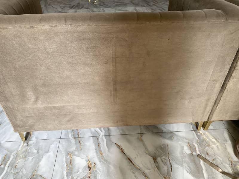 Beige colour 2 piece comfortable sofas 7