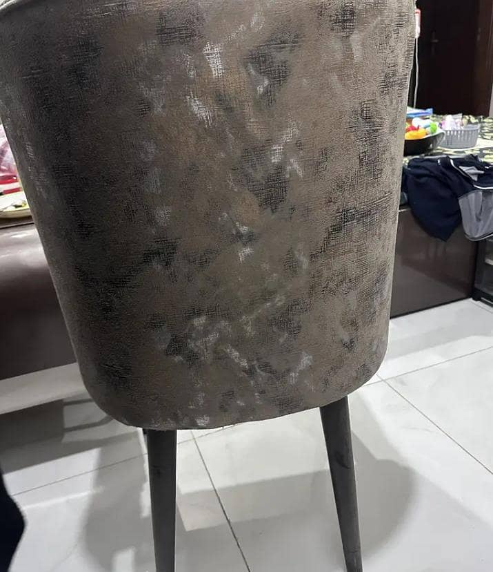 2 Coffee Chairs Table | Marble Center Table with puffy |Turkish Chairs ...