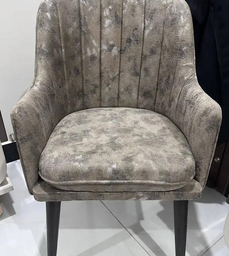 2 Coffee Chairs Table | Marble Center Table with puffy |Turkish Chairs ...