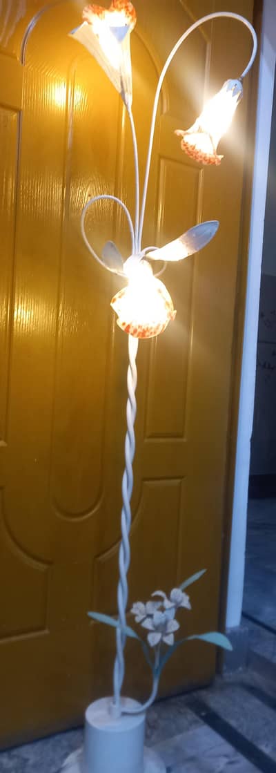 Antique Vintage White Floor Lamp
