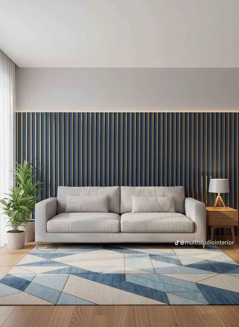 Ceiling pVC panel and wallpaper 0