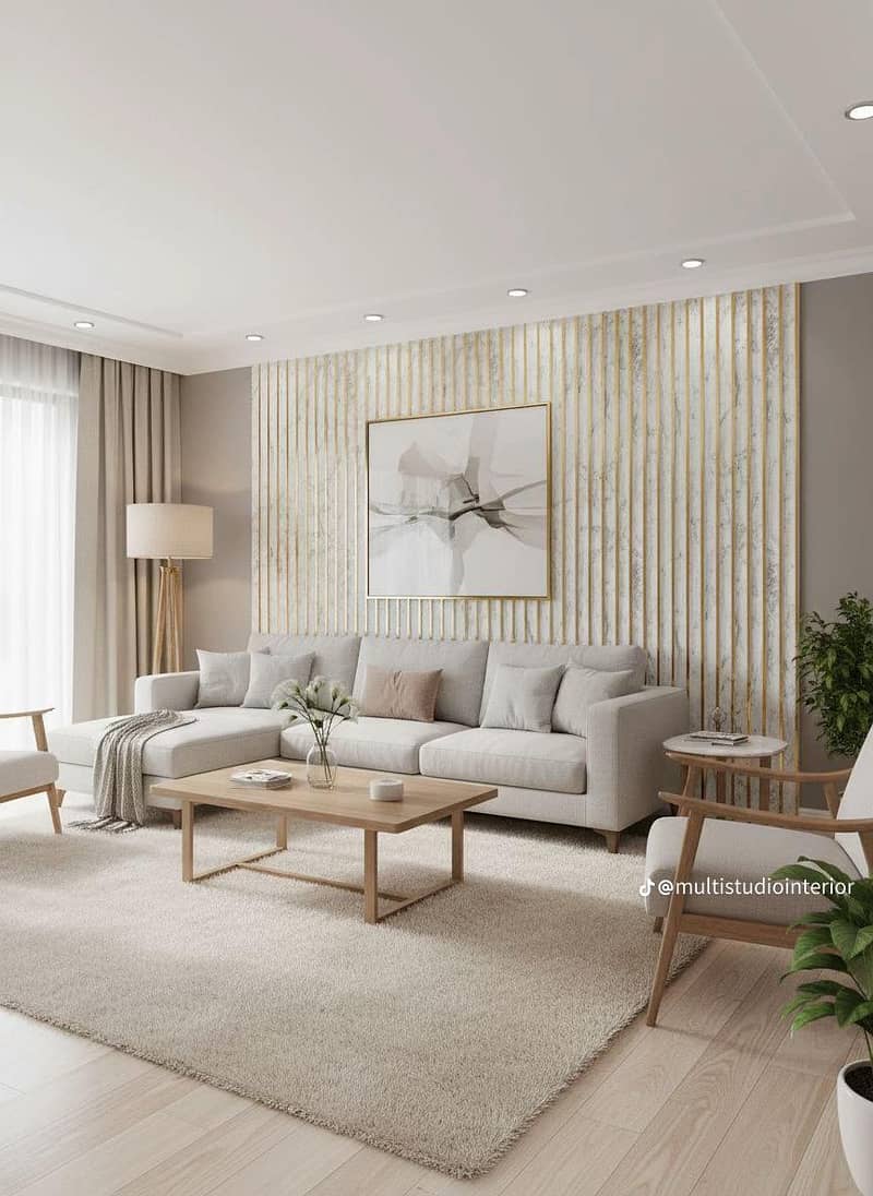 Ceiling pVC panel and wallpaper 2