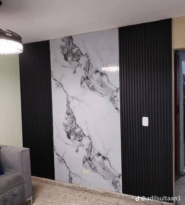 Ceiling pVC panel and wallpaper 3
