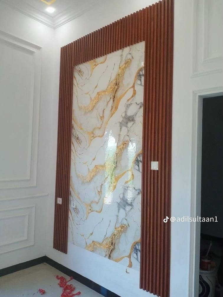 Ceiling pVC panel and wallpaper 4