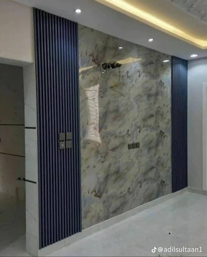 Ceiling pVC panel and wallpaper 5