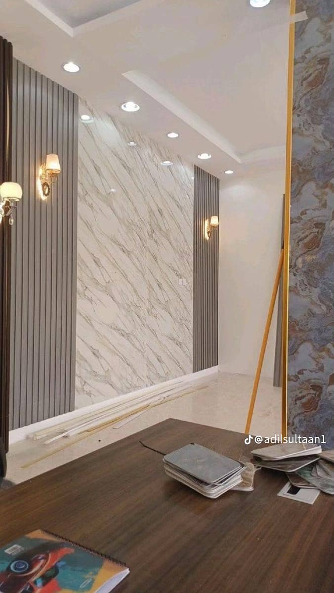 Ceiling pVC panel and wallpaper 6