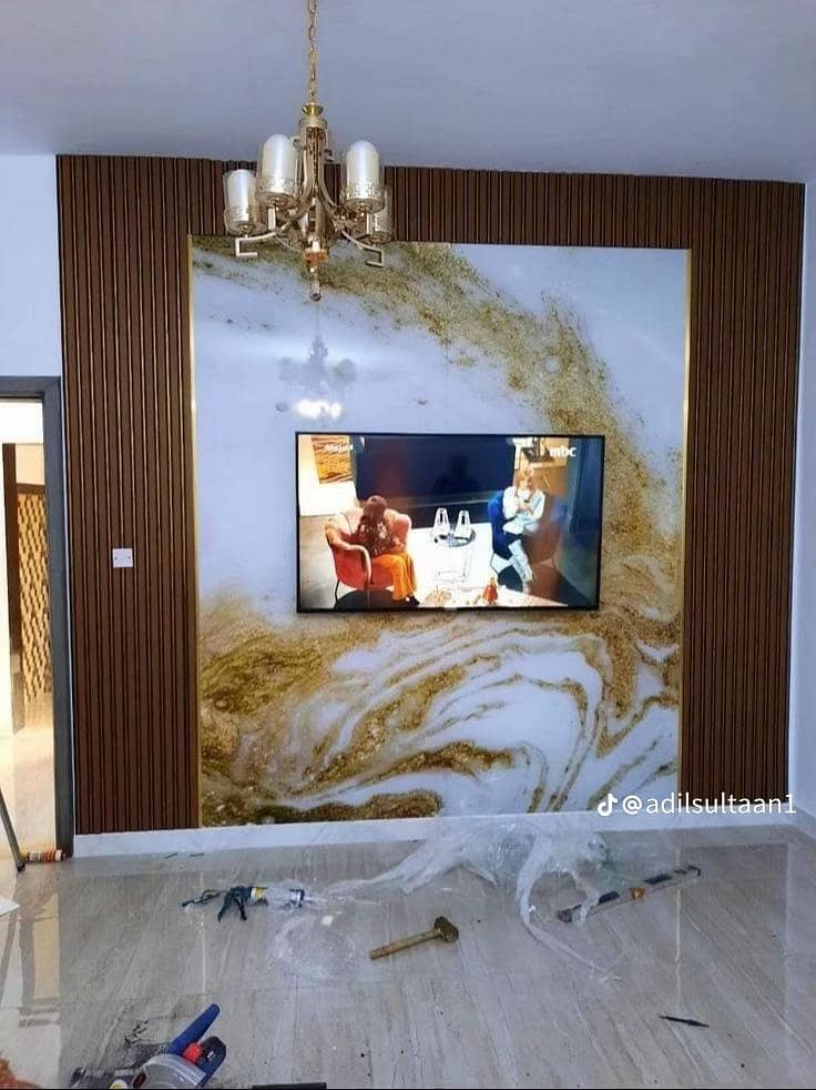 Ceiling pVC panel and wallpaper 10