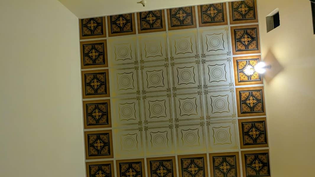 Ceiling pVC panel and wallpaper 13