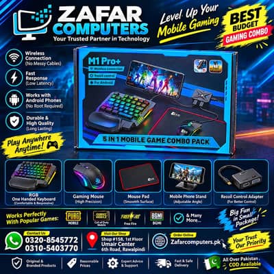 5 in 1 Bluetooth gaming keyboard mouse