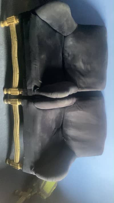 Sofa Black Velvet