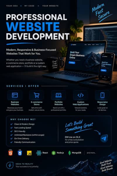Professional website development | Business, e-commerce & custom