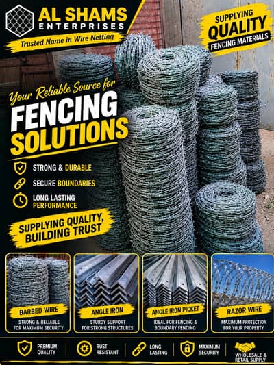 Security Fencing | Chain Link Mesh | Barbed Wire & Razor Wire