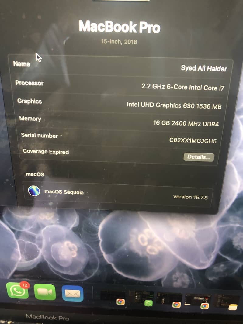 Macbook pro 2018 model 2